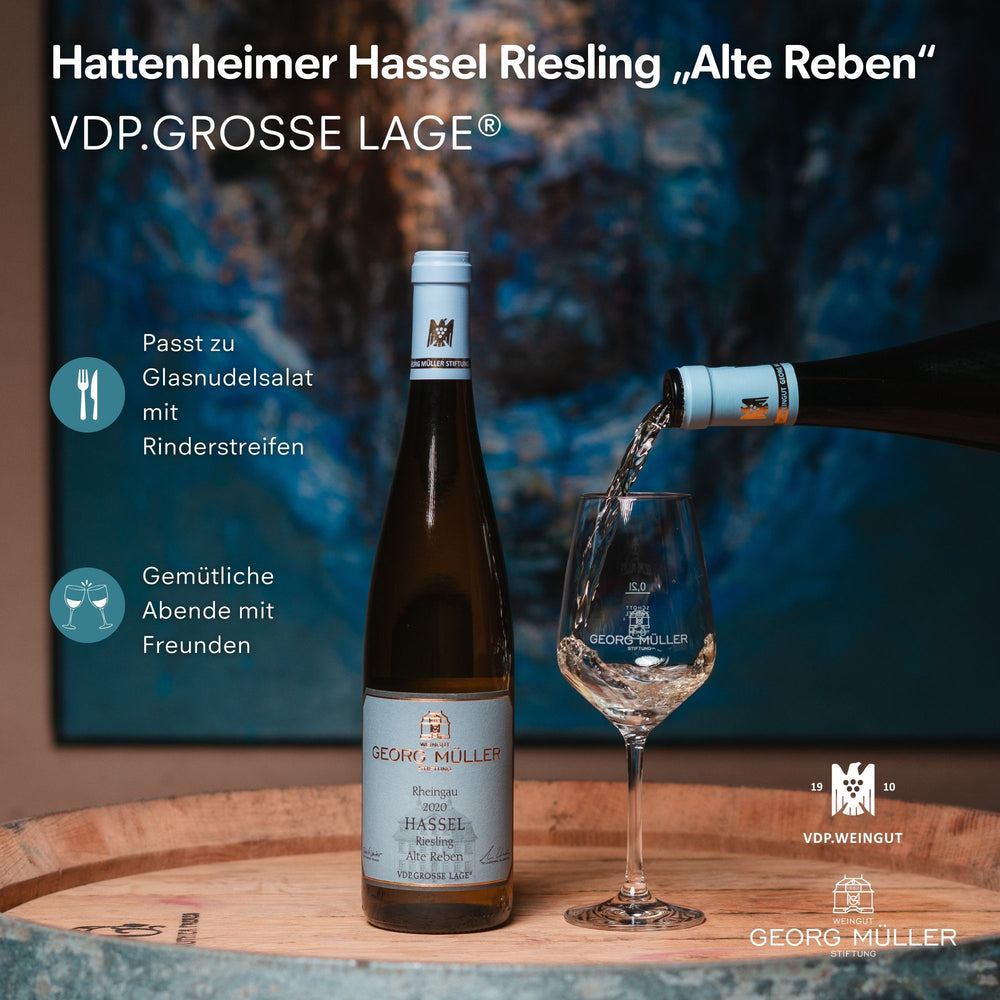 
                  
                    2020 Hattenheimer Hassel Riesling „Alte Reben“ feinherb VDP.GROSSE LAGE
                  
                