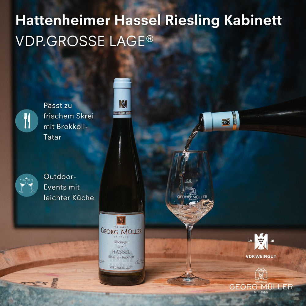 
                  
                    2021 Hattenheimer Hassel Riesling Kabinett VDP.GROSSE LAGE®
                  
                