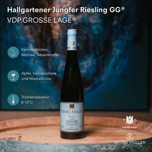 
                  
                    2019 Hallgartener Jungfer Riesling GG® VDP.GROSSE LAGE®
                  
                